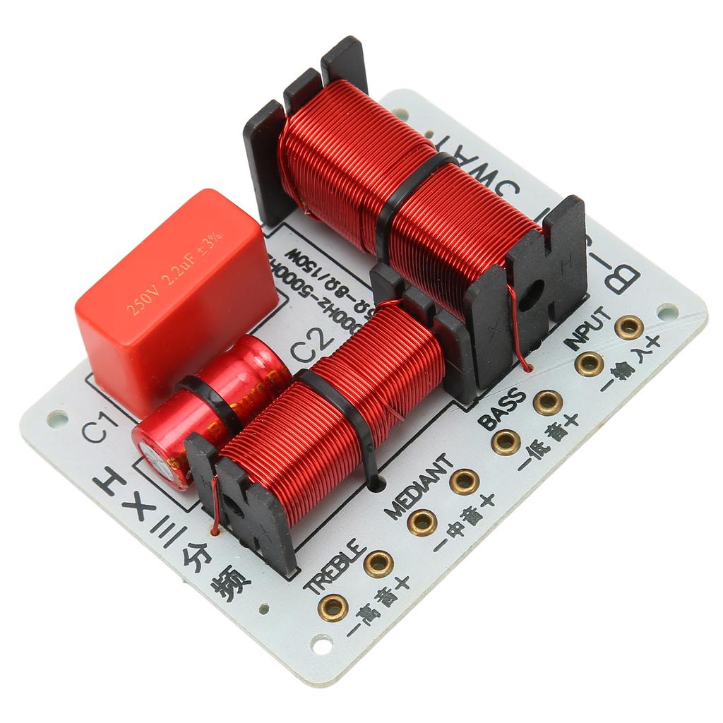 Speaker Frequency Divider Module Treble Bass HiFi 3 Way Audio Crossover Filter Distributor Board for DIY Speaker