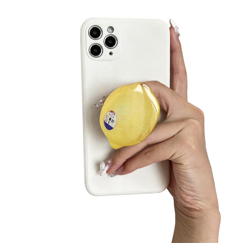 New Popular Acrylic Phone Holder Retractable Eject Phone Grip Custom Phone Socket With Fruit Design acrylic&1pc белый