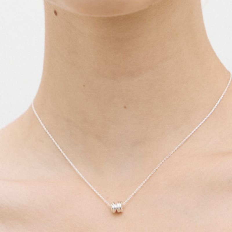 poery Mini Loop Necklace_Silver