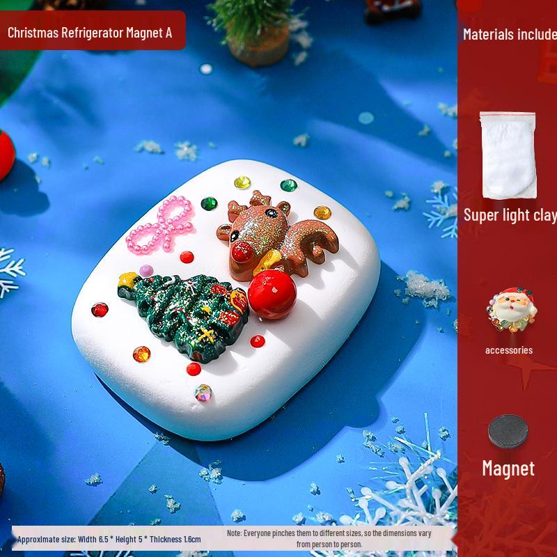 DIY Shell Clay Refrigerator Magnets: Parent-Child Creative Activity Kit