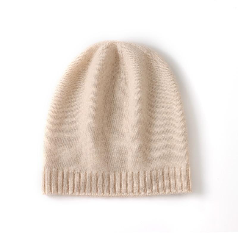 Soft Cashmere Hat Autumn and Winter New Style Unisex Casual Ear Protection Solid Color Hat Fashionable Knitted Hat