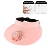 Empty Top Cap with Fan Three Temp Settings Breathable Cooling Fan Hat Beach Hat for Sun Protection and Outdoor