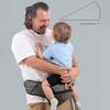 Ergonomic Baby Carrier with Hip Seat Waist Stool Adjustable Newborn To Toddler Carrier for Breastfeeding Comfort Safe Hands-Free Baby Waist Stool
