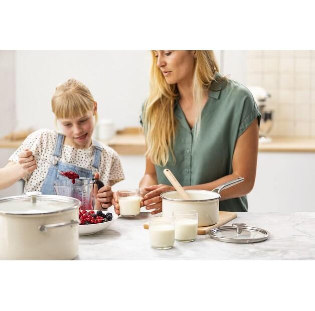 Кастрюля KitchenAid CC003263-001 эмалированная 18 см крем