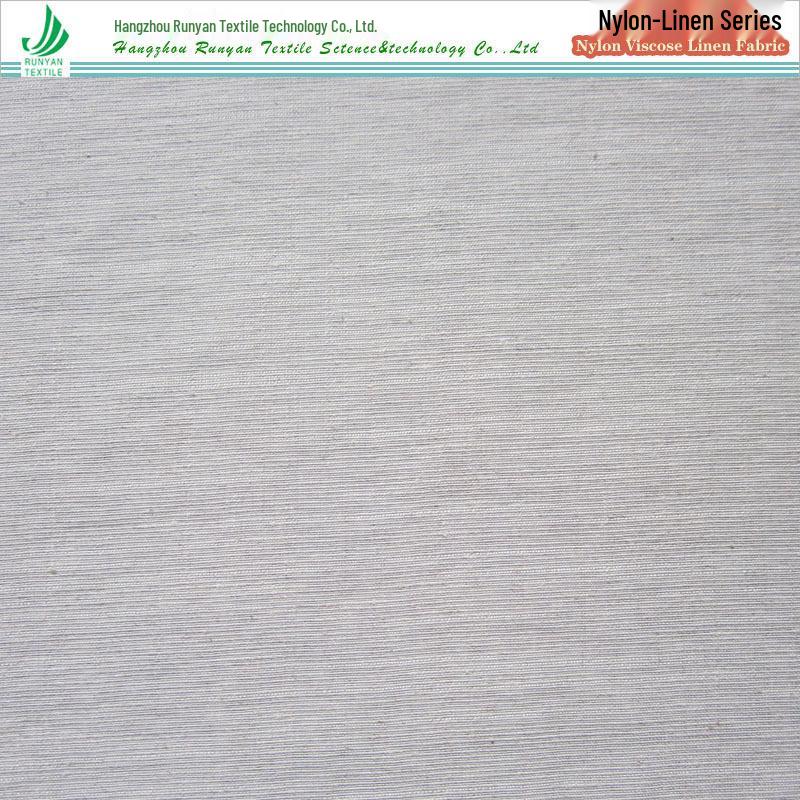 

115gsm Nylon Viscose Hemp Fabric: 20D*10+30 Mother-Child Stripe