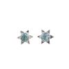 Sky Blue Topaz Gemstone 925 Sterling Silver Jewelry Handmade Stud Earrings 0.44" EE-175-7