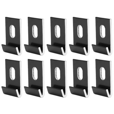 10Pcs Base Clips Hook Fixings Attaches Aluminium Greenhouses Fixture SetBlack