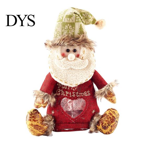 Christmas Tabletop Decorations Gift Bags with Zipper for Holiday Party Favors And Stocking Stuffers, Candy Storage Containers Cute Bag, Santa/Reindeer