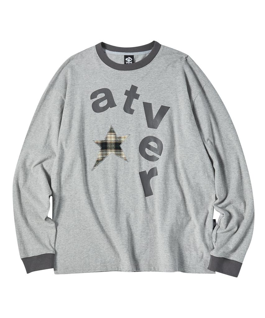TRAVEL Check Big Arte Long Sleeve Grey