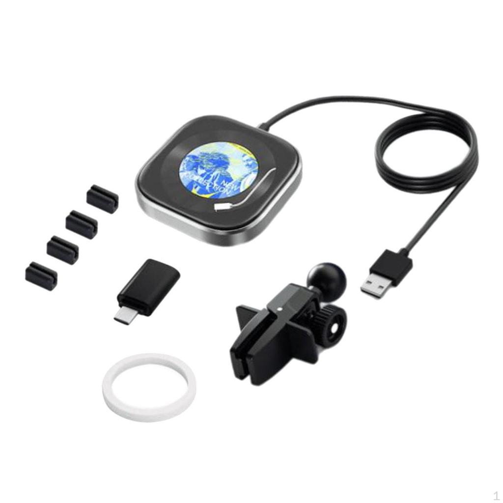 Wireless Carplay Adapter Black High Performance 2 in 1 Design Dongle