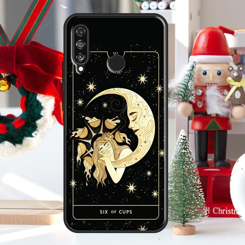 Witches Moon Tarot Mystery Totem Case For Huawei P30 Lite P40 P50 P20 Pro P Smart 2021 Nova 5T Nova 9 Honor X9 X8 X7 50
