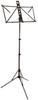 KC Lightweight Aluminum Music Stand MS-3ALBK Black (Soft Case Included)