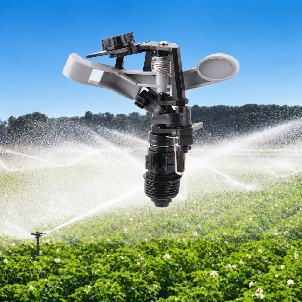 4PCS 3/4 Inch Male Thread Impact Sprinkler ABS Rotary Sprinkler Head Lawn Sprinkler Garden Watering