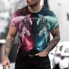 Herren Texaco Motoröl Print T-Shirt Retro Vintage Rundhals Kurzarm Lässig Streetwear Atmungsaktives T-Shirt für Herren