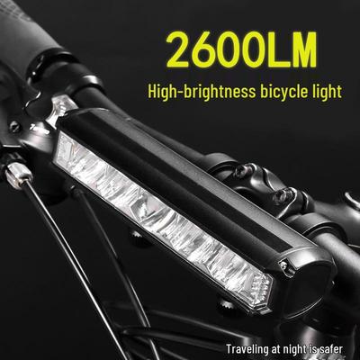 Luz para bicicleta de 2600 lúmenes de alto brillo para bicicletas de carretera y montaña - Modelo para ciclismo nocturno y transfronterizo