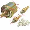 12V Universal 52mm Triple Kit Oil Temp Water Temp Temperature Oil Pressure Sensor Car Meter