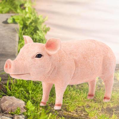 Animal Pig Ornament Home Garden Decor Statue Figurine 30.2×15.6×14.6cm for