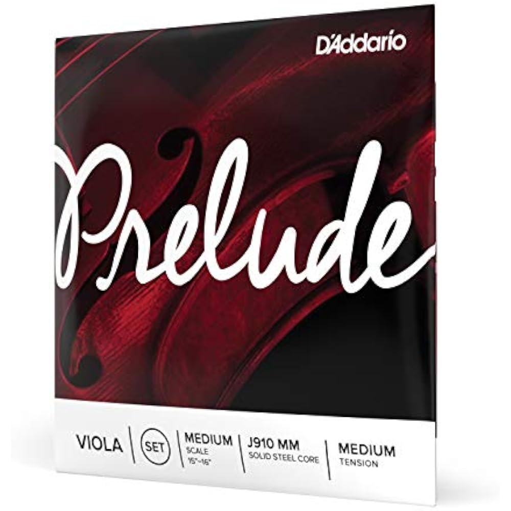 D Addario Daddario Viola Strings J910 MM Prelude Viola Strings/Set (4-strings) MediumScale [Domes...