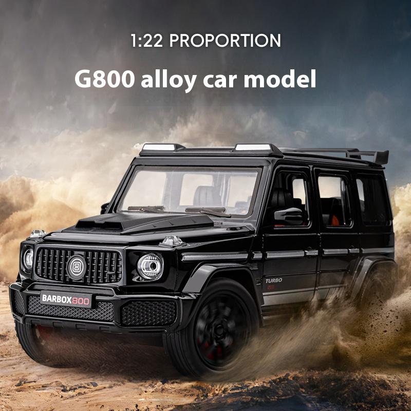 1/22 Scale Metal Diecast Brabus G800 Toy Cars Models Rubber Tires SUV Vehicles Toys 6 Doors Opened Off-road Collection Model Boys Gifts