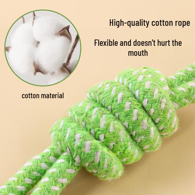 Durable Cotton Rope Knot Toys for Dogs - Teething and Teeth Cleaning for Small, Medium, Large Dogs