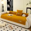 Lamb Plush Sofa Cushion Winter Warm Thickening Non-Slip Living Room Sofa Cover Cloth Universal Leather Sofa Recliner Cover
