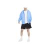 Nike Solo Swoosh Fashion Versatile Hooded Zipper Fleece Long Sleeve Jacket Sweatshirt Men Jackets University-Blue White DR0403-412