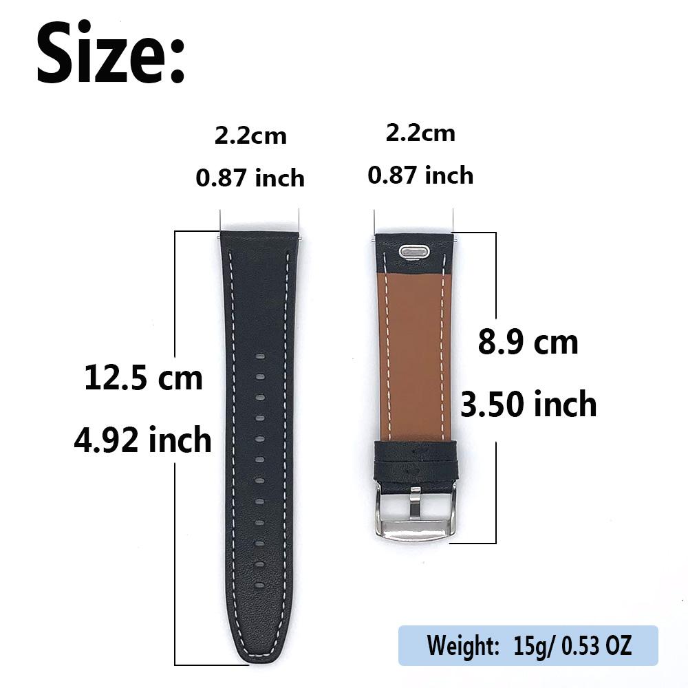 22mm Sportliches PU-Leder Uhrenarmband Für Amazfit Bip 6 5 Uhrenarmband Smartwatch Zubehör Für Amazfit Balance 2 GTR 4 3 2 Armband