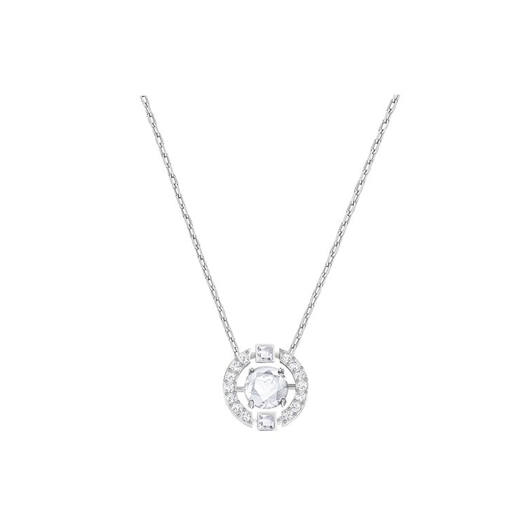 Swarovski Una Sparkling Heart Crystal Necklace Women necklace White 5286137 Box (Random Color)