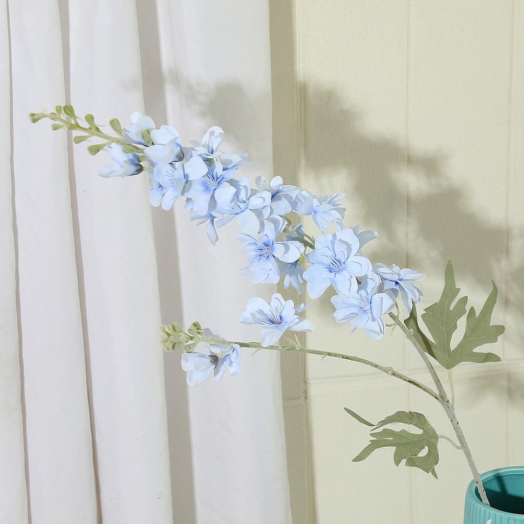 Yannew 3 Stück 85cm Delphinium Künstliche Blumen Langer Stiel Seide Hyazinthe Hochzeitsblumengestecke Dekoration Heimzimmerdekor