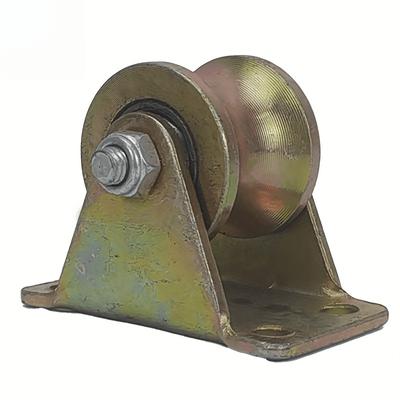 2pcs Slidiing Gate Roller, U Groove Wheel for Sliding Door, Steel Material Groove Pulley,round Track Supporting Pulley, Iron Materail Groove U Pulley