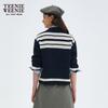 Teenie Weenie Women's Plaid Knit Polo Cardigan