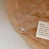 Simple Fashion Starfish Pendant Necklace for Women Elegant Pearl Clavicle Choker Necklace Spring Summer Jewelry Wholesale