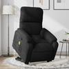 VidaXL Recliner Massage Chair Black Microfiber Fabric 3204939