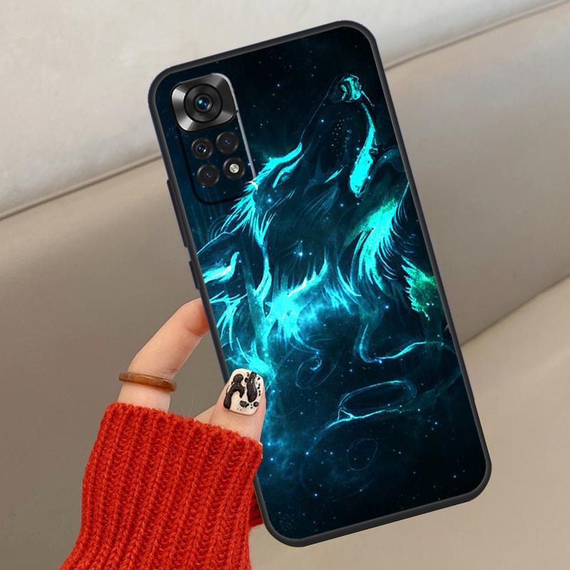 Sternen-Tier Wolf Hülle Für Xiaomi Redmi Note 13 12 11 10 14 15 Pro Plus Hülle Für Redmi 15C 14C 10C 12C 13C 15
