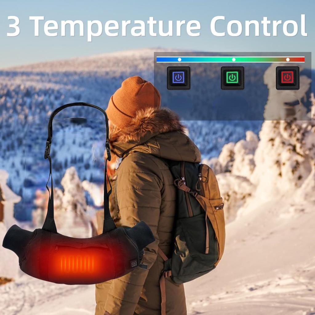USB Electric Heated Warm Skiing Gloves, Intelligent Temperature Control, Winter Hand Warmer Heating Gloves, Ski Warm Equipment