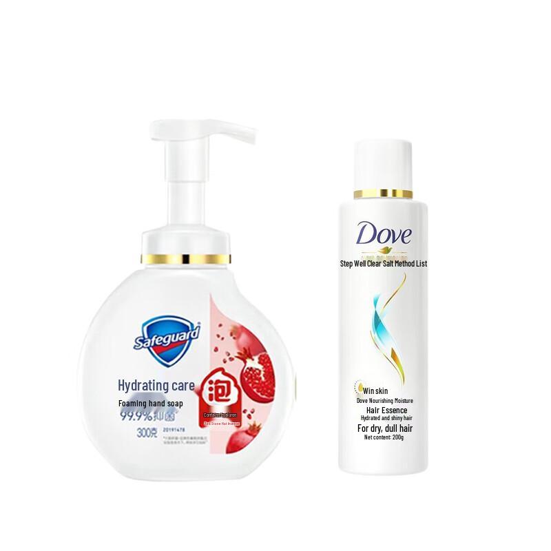 Safeguard Pomegranate Foam Hand Wash & Dove Conditioner Set