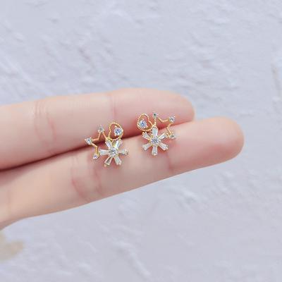 Ear Clips Without Piercings for Women's Earrings Simple and Fresh Flower Earrings
