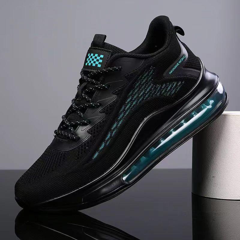 Spring and summer new shoes flying weaving casual air cushion four-season shoes outdoor sports air cushion flying weaving running