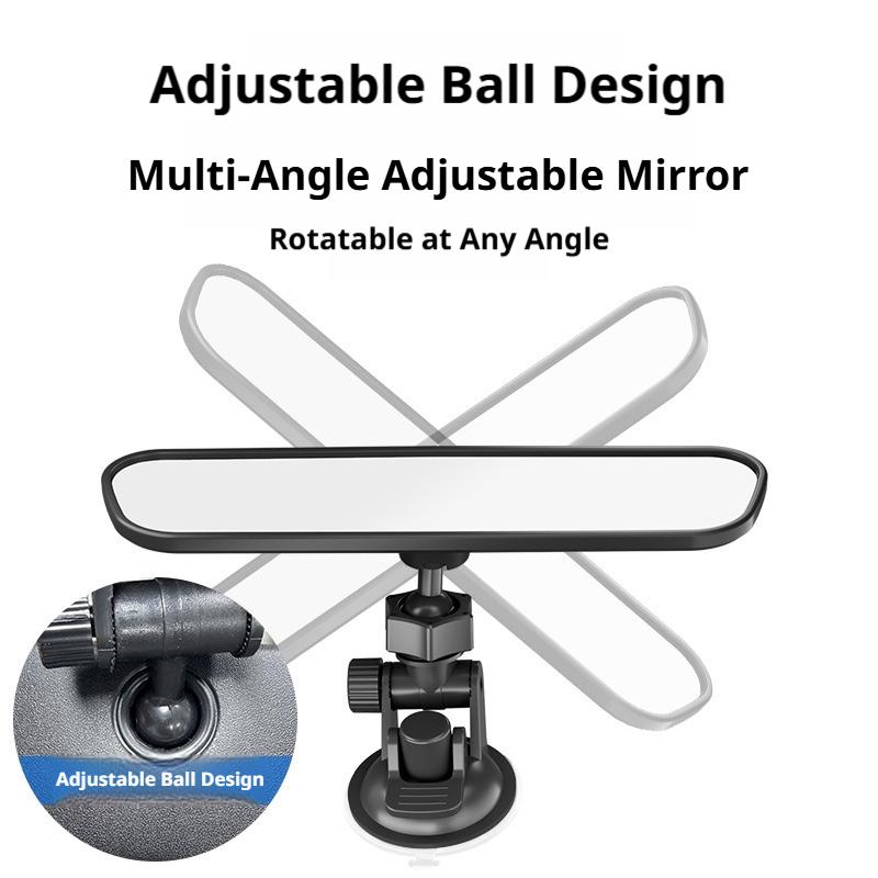 SEAMETAL Car Interior Rearview Mirror HD Wide Angle Blind Spot Mirror Suction Cup Universal Panoramic View Rear Mirror Interior Mirrors6