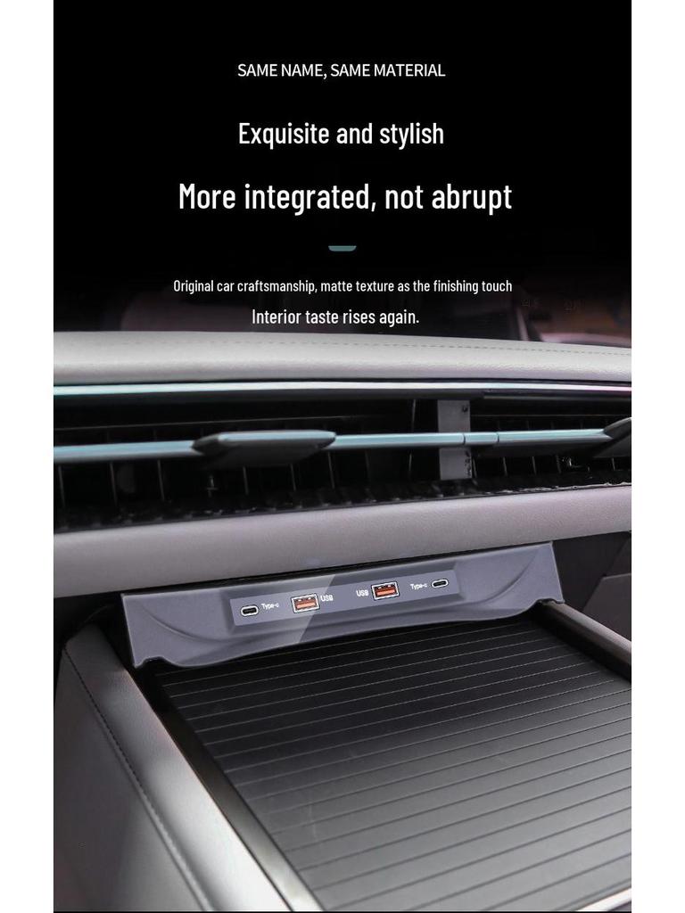 L6F: Docking station and USB expansion converter with smart fast charging for Ford Edge L.