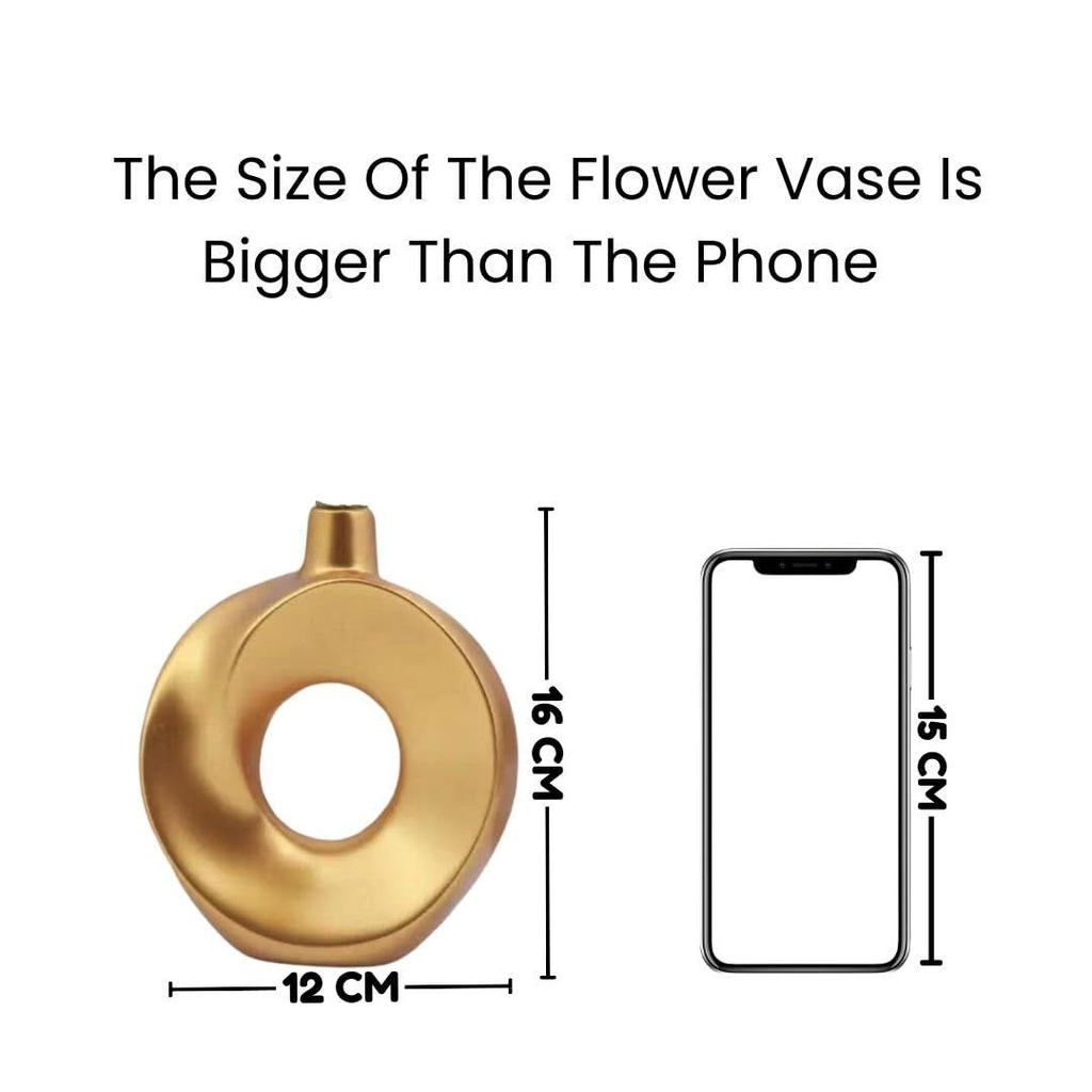 1 Stk. Holzvase für Heimdekoration | Dekoratives Ästhetisches Ausstellungsstück für Wohnzimmer, Schlafzimmer, Büro, Balkon, Couchtisch |