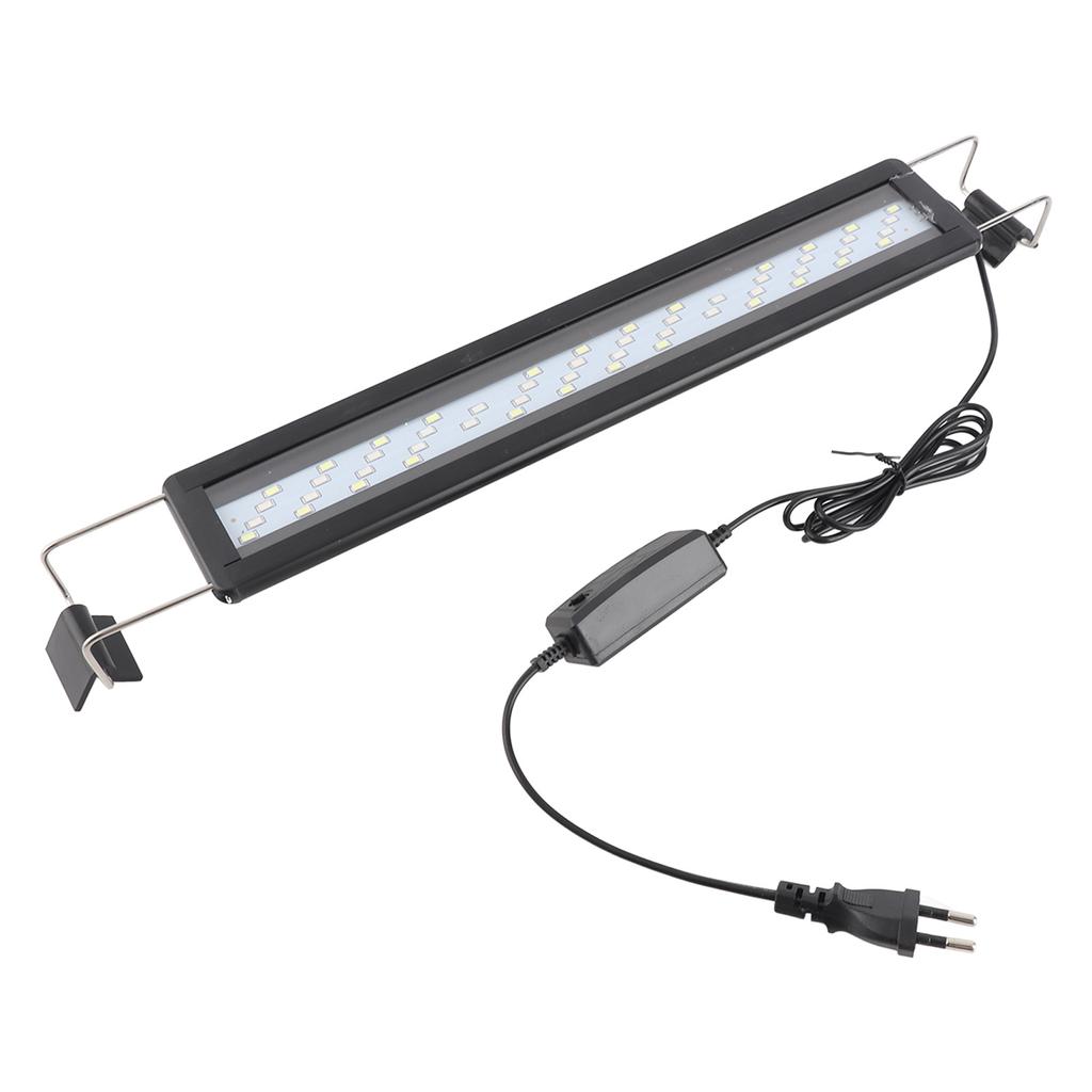 LED Aquarium Light 4 Rows Beads 3 Color Modes Proof Heat Dissipation Extendable Bracket Light for Fish