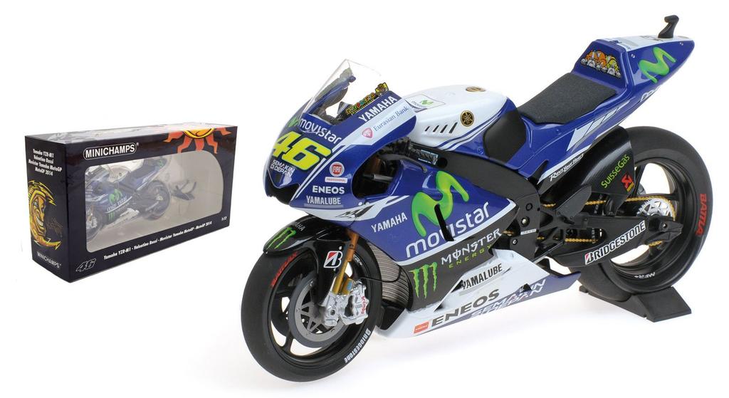 Minichamps Yamaha FACTORY 2014 MotoGP Rossi 1/12 YTZ-M1 "YAMAHA RACING" #46 V.