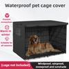 Outdoor Waterproof Dog Kennel Cage Cover Windproof Oxford Cloth Big Dog Kennel Covers Portable Foldable Sun Proof Pet Supplies