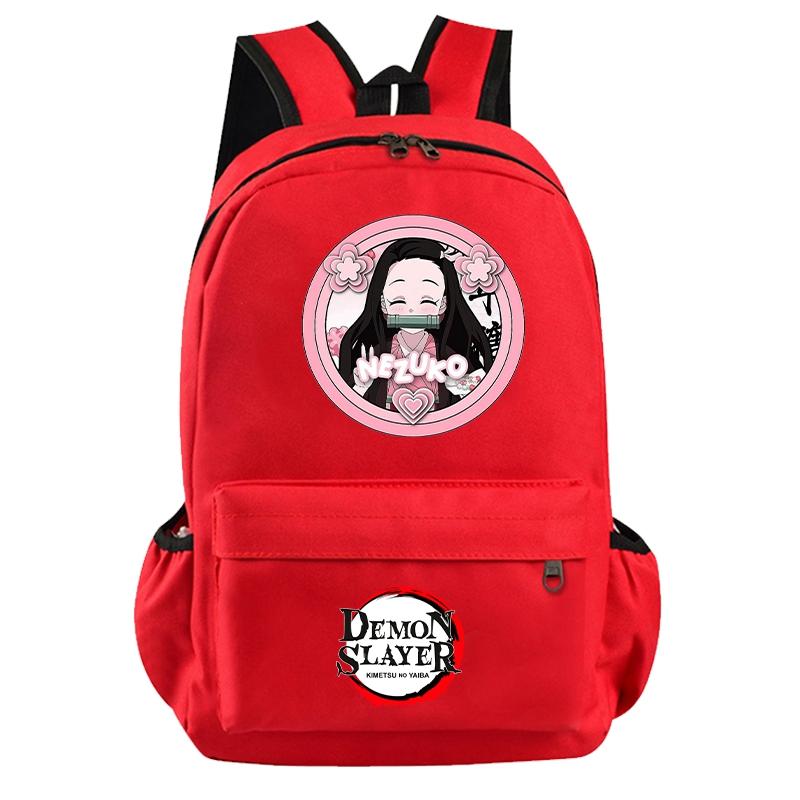 Anime Demon Slayer Backpack for Boy Girl Back To School Bag Large Capacity Backpack Bookbag for Kid Men Women Travel Bag Mochila
