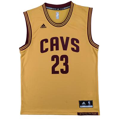 X Collaborazione NBA Cleveland Cavaliers Replica Int Jrs LeBron James Girocollo Moda Morbida Comoda Canotta da Basket Senza Maniche A61198