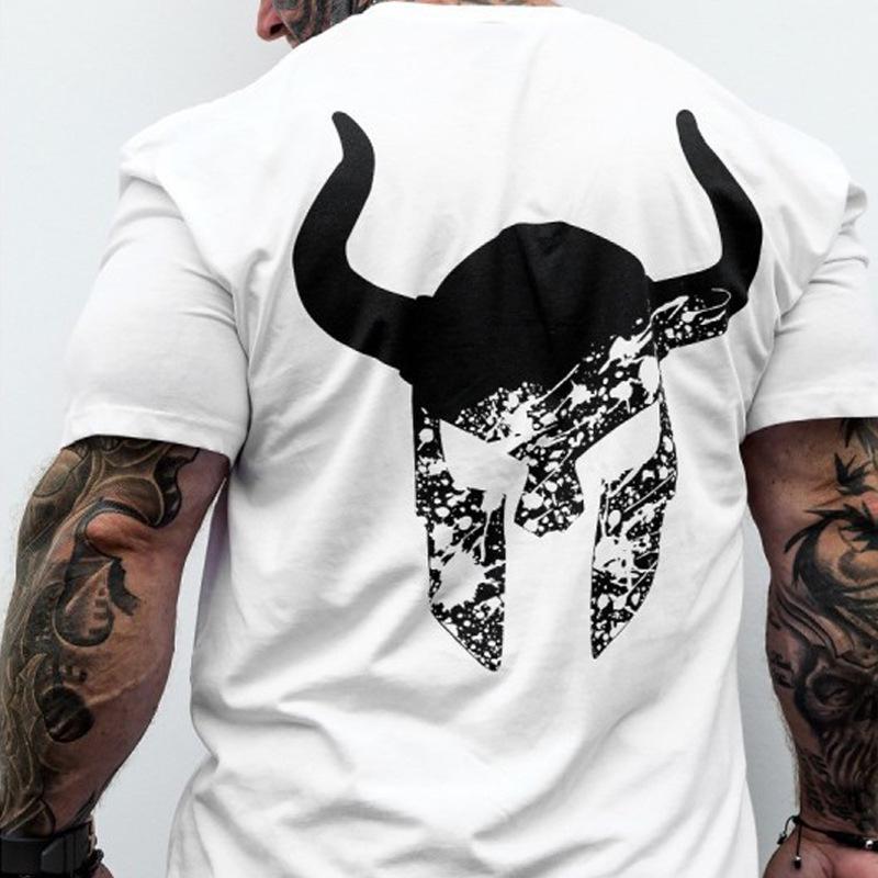 2022 Herren Baumwoll Kurzarm Sport T-Shirt - Trendiger Europäischer & Amerikanischer Stil