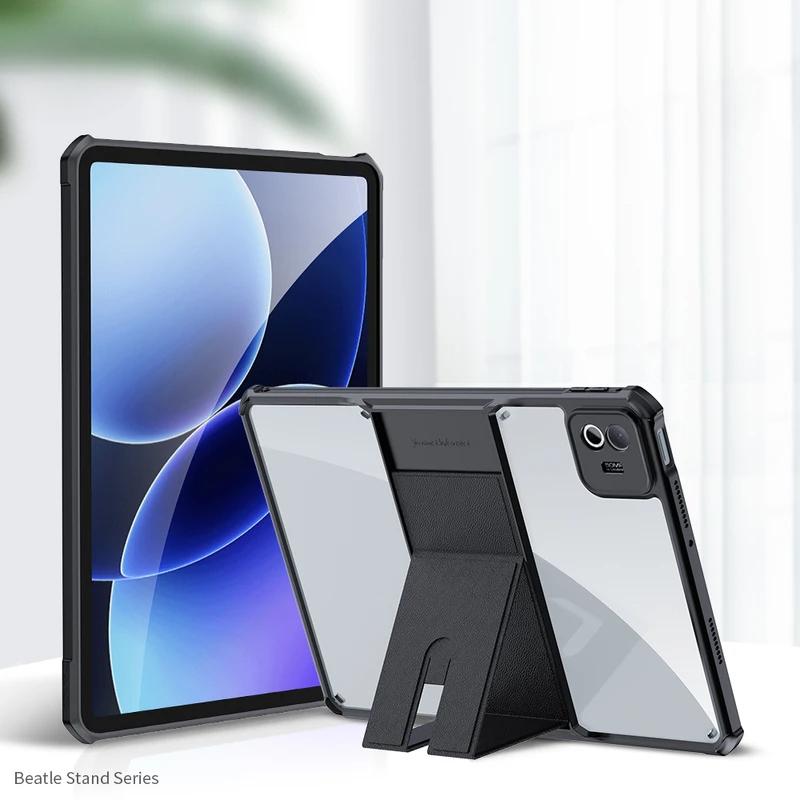 Case For Xiaomi Pad 5 6 7 Ultra 8 Pro Redmi Pad SE Pad 2 Pro Mi Pad 6S Pro 12.4" Tablet Cover Airbag Shockproof Invisible Magnetic Bracket Holder