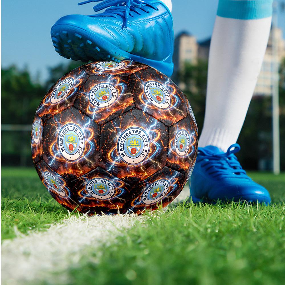 Pallone da calcio tema Manchester City Taglia 5 Pallone da calcio Tocco Morbido Pallone da calcio professionale per allenamento per sport all'aperto