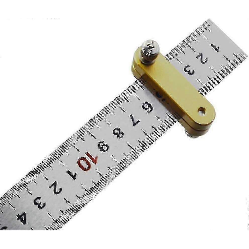 Ruler Positioning Block, Woodworking Parallel Line Ruler Ruler, Marker Locator Ruler, For Fixed Block Positioning Scraper